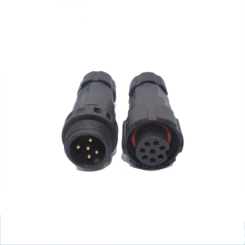 M19 Waterproof IP68 Male and Female Connectors 2/3/4/5/6 Core High Power Connector Power Socket, Apply For Single Color/RGB/RGB/RGB+CCT/Addressable LED strips